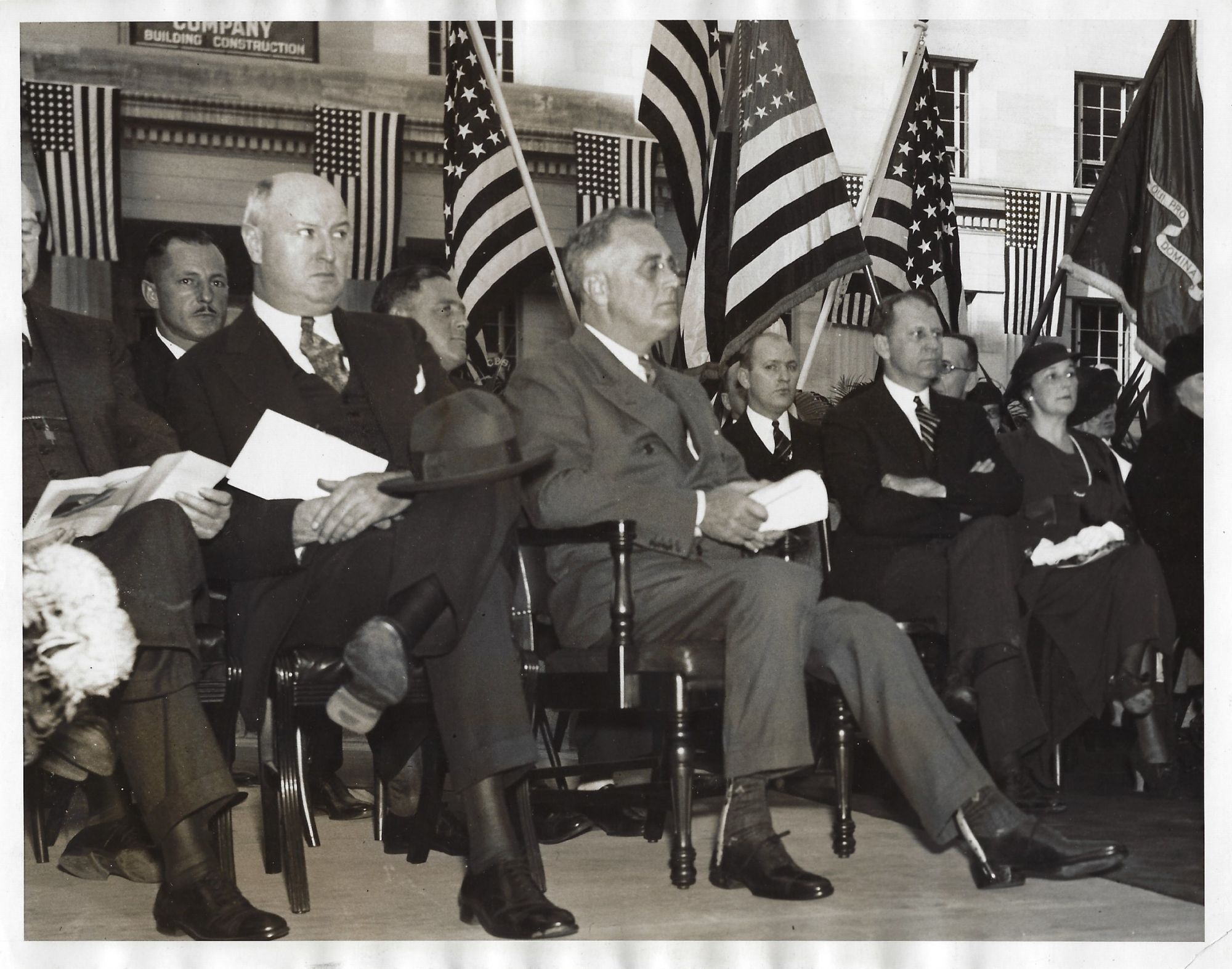 An Original Press Photo Of President Franklin Delano Roosevelt At A Washington D C Justice Building Dedication Ceremony On 25 October 1934 An Original Press Photo Of President Franklin Delano Roosevelt At A Washington D C Justice Building Dedication Ceremony On 25 October 1934